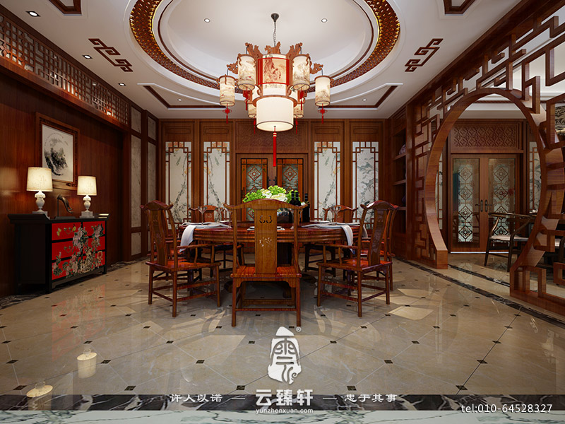 新中式风格下的中式餐厅