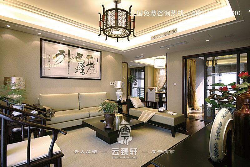 重庆153平米新中式风格设计效果图