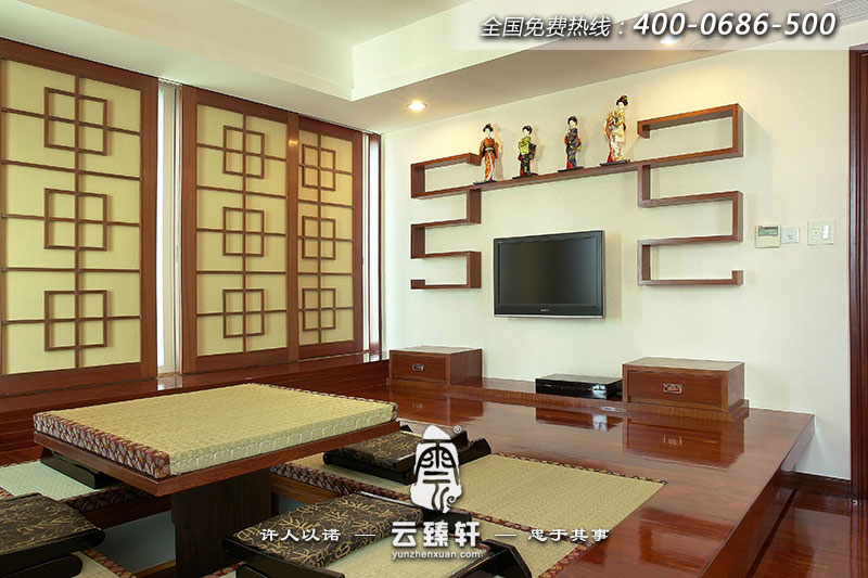 中式别墅日式休息区设计效果图