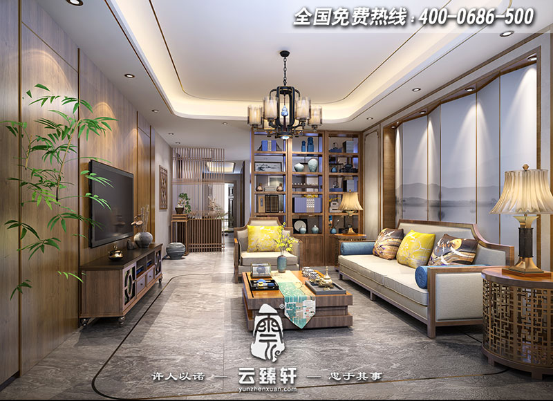 中式家居客厅设计效果图